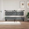 vidaXL Hanging Headboard Wall-mounted Dark Grey 170 x 55 x 7 cm Fabric