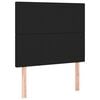 vidaXL Headboard Black 80x5x118/128 cm Faux Leather
