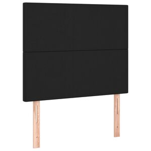 vidaXL Headboard Black 80x5x118/128 cm Faux Leather