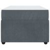 vidaXL Bed Frame with Mattress Dark Grey 90 x 190 cm Fabric