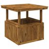 vidaXL Garden Coffee Table Solid Acacia Wood Height Adjustable Natural