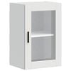 vidaXL Kitchen Wall Cabinet with Glass Door "Porto" White
