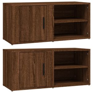 vidaXL TV Cabinets 2 pcs Brown Oak 80x31.5x36 cm Engineered Wood