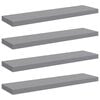 vidaXL Floating Wall Shelves 4 pcs Grey 90x23.5x3.8 cm MDF