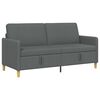 vidaXL Sofa with Storage Dark Grey 172 x 78 x 87 cm Polyester