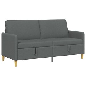 vidaXL Sofa with Storage Dark Grey 172 x 78 x 87 cm Polyester