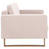 vidaXL 3-Seater Sofa Fabric Cream