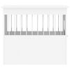 vidaXL Dog Crate Furniture White 55x75x65 cm Engineered Wood