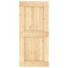 vidaXL Sliding Door with Hardware Set 95x210 cm Solid Wood Pine