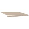vidaXL Awning Replacement Fabric Beige 4 x 3 m Polyester