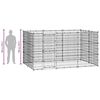 vidaXL Outdoor Dog Kennel Steel 7.26 m²