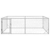 vidaXL Outdoor Dog Kennel with Door 3x2x1 m Galvanised Steel