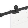 vidaXL Sliding Door Hardware Kit 152.5 cm Steel Black