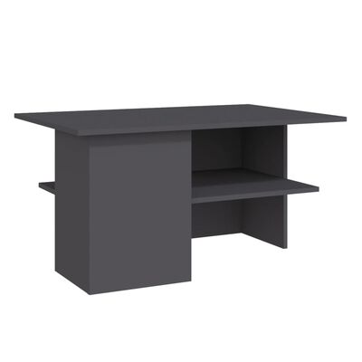 vidaXL Coffee Table Grey 90x60x46.5 cm Chipboard