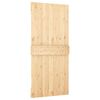 vidaXL Door NARVIK Natural 95 x 210 cm Solid Pine Wood