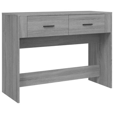 vidaXL Console Table Grey Sonoma 100x39x75 cm Engineered Wood