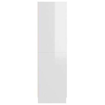 vidaXL Wardrobe High Gloss White 82.5x51.5x180 cm Engineered Wood