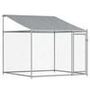 vidaXL Dog Cage with Roof and Door Grey 6x2x2 m Galvanised Steel