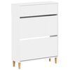 vidaXL Shoe Cabinet ARNHEM 78 x 24 x 103 cm Engineered Wood White