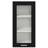 vidaXL Hanging Cabinet Black Oak 40 x 31 x 80 cm Engineered Wood