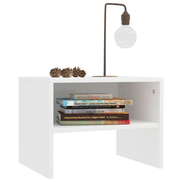 vidaXL Bedside Cabinet White 40x30x30 cm Engineered Wood