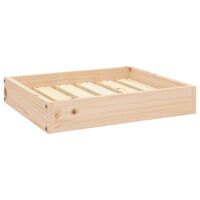 vidaXL Dog Bed 51.5x44x9 cm Solid Wood Pine