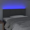 vidaXL LED Headboard Dark Grey 100 cm Fabric
