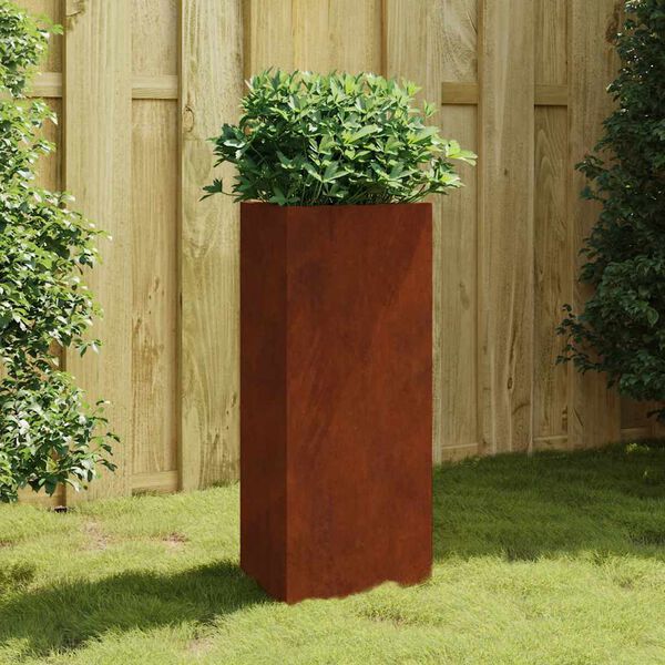 vidaXL Garden Planter 40x34.5x75 cm Corten Steel