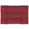 vidaXL Pallet Cushion Wine Red 120x80x12 cm Fabric