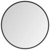vidaXL Wall Mirror | Black | Glass | 60 cm diameter | Modern | Wall Mirror