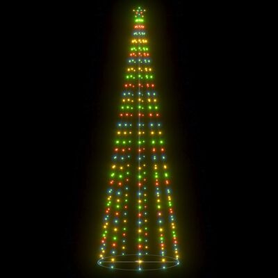 vidaXL Christmas Cone Tree 330 Colourful LEDs Decoration 100x300 cm