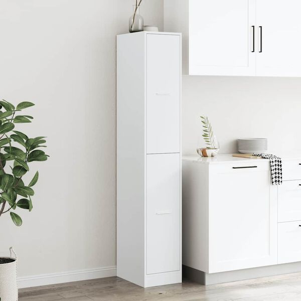 vidaXL Apothecary Cabinet White 30x41x174.5 cm Engineered Wood
