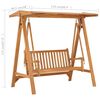 vidaXL Swing Bench 170 cm Solid Teak Wood