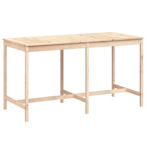 vidaXL Garden Table 203.5x90x110 cm Solid Wood Pine
