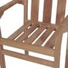 vidaXL Stackable Garden Chairs with Cushions 4 pcs Solid Teak Wood