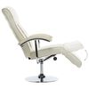 vidaXL TV Armchair Cream Faux Leather
