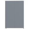 vidaXL Wheelie Bin Storage for 4 Bins Grey 276x79x117 cm Steel