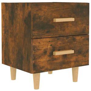 vidaXL Bed Cabinet Smoked Oak 40x35x47,5 cm