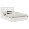 vidaXL Storage Bed with Headboard White 150 x 200 cm Engineered Wood