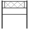 vidaXL Metal Replace Headboard Black 107 cm