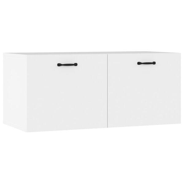vidaXL Wall Cabinet White 80x36.5x35 cm Engineered Wood