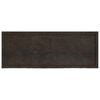 vidaXL Wall Shelf Dark Brown 160x60x(2-4) cm Treated Solid Wood Oak