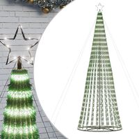 vidaXL Christmas Tree Light Cone 688 LEDs Cold White 300 cm