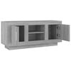 vidaXL TV Cabinet Grey Sonoma 102x35x45 cm Engineered Wood
