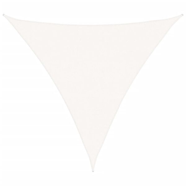 vidaXL Sunshade Sail HDPE Triangular 5x5x5 m White