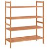 vidaXL Shoe Racks 2 pcs 69x27x41 cm Solid Wood Walnut