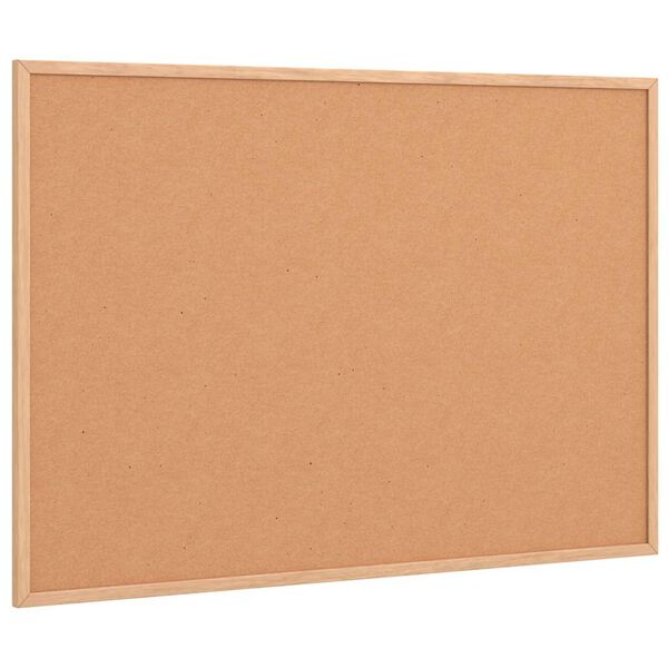 vidaXL Cork Board with Solid Pine Wood Frame 80x55 cm