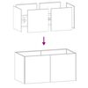vidaXL Planter Anthracite 80x40x40 cm Cold-rolled Steel
