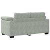 vidaXL 3 Piece Sofa Set with Cushions Light Grey Velvet