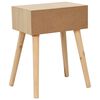 vidaXL Bedside Table with a Drawer 44x30x58.5 cm Solid Pinewood